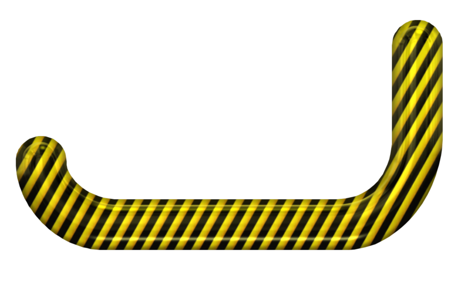 Yellow black danger alphabet png