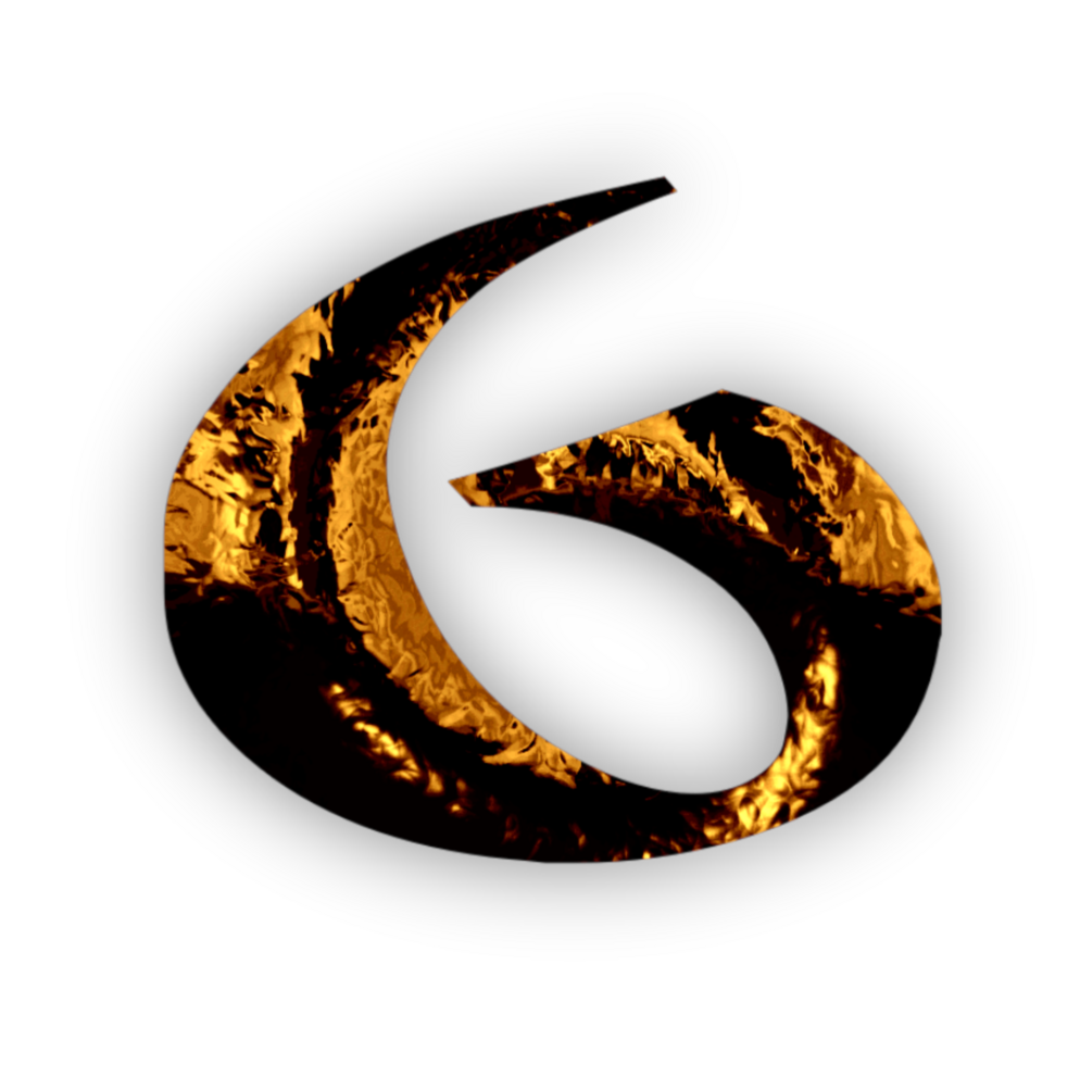 Golden letters and numbers png
