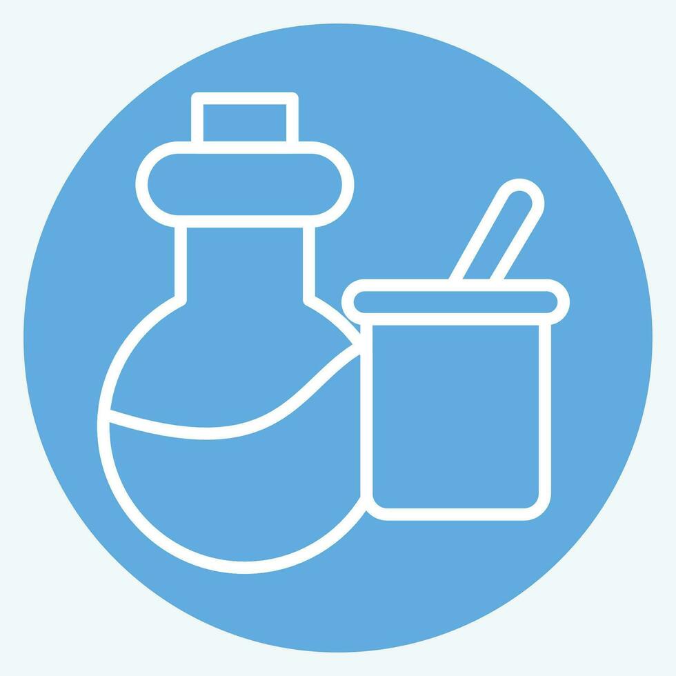 Icon Science Instruments. related to Biochemistry symbol. blue eyes style. simple design editable. simple illustration vector