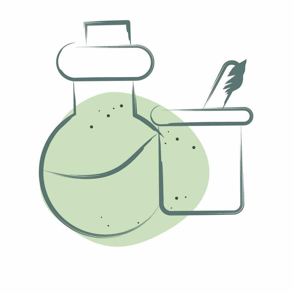 Icon Science Instruments. related to Biochemistry symbol. Color Spot Style. simple design editable. simple illustration vector