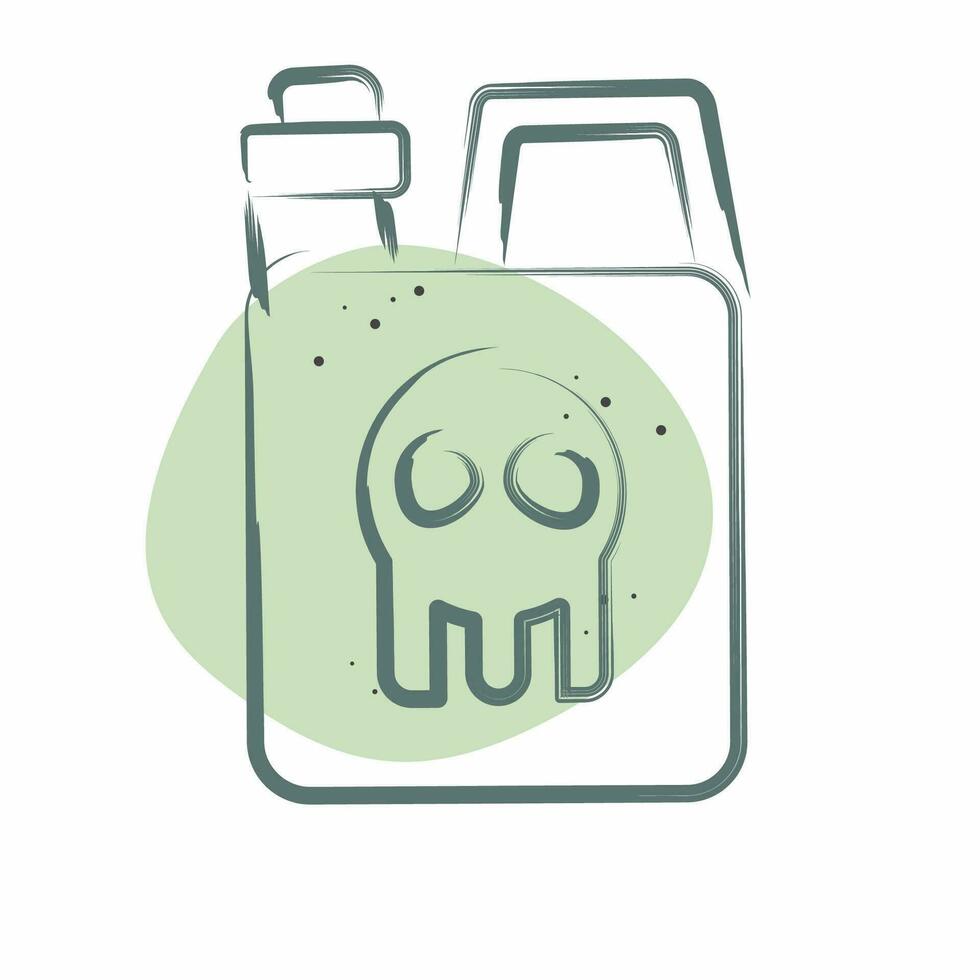 Icon Chemical Tank. related to Biochemistry symbol. Color Spot Style. simple design editable. simple illustration vector