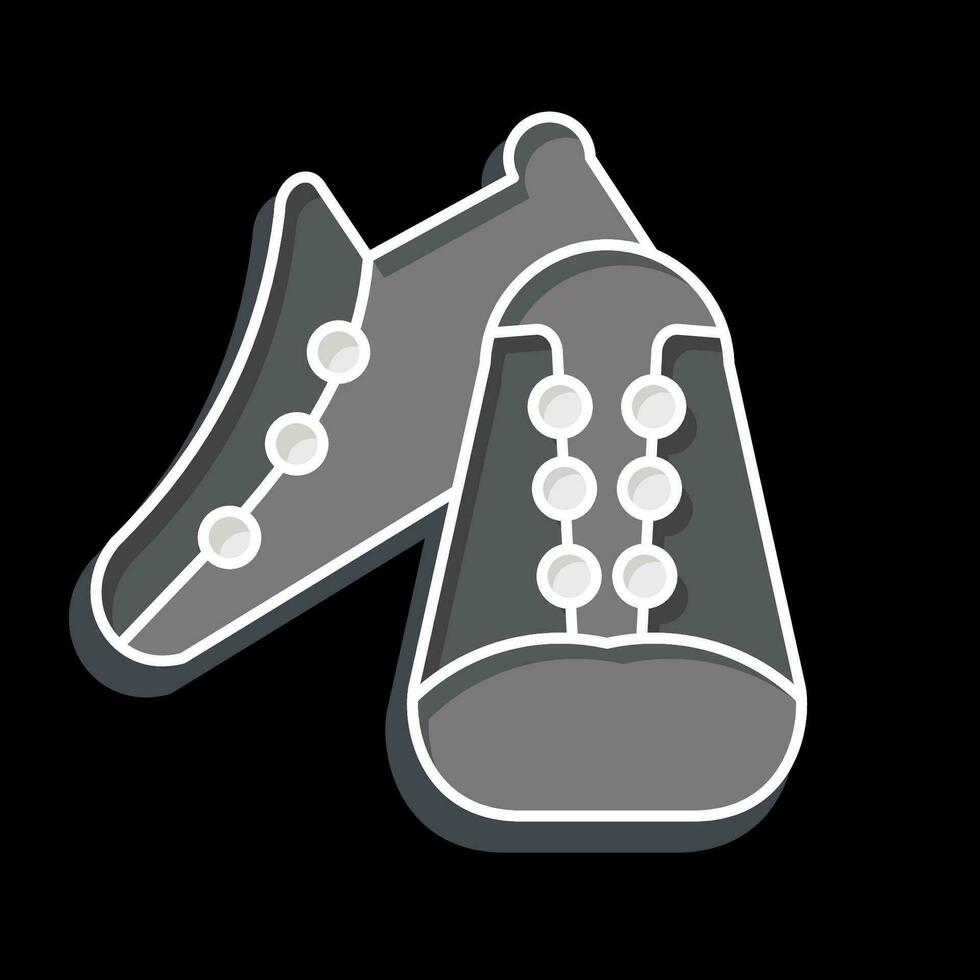 Icon Shoes related to Bicycle symbol. glossy style. simple design editable. simple illustration vector