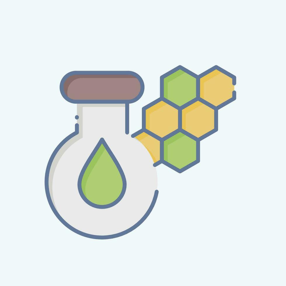 Icon Chlorophyll. related to Biochemistry symbol. doodle style. simple design editable. simple illustration vector