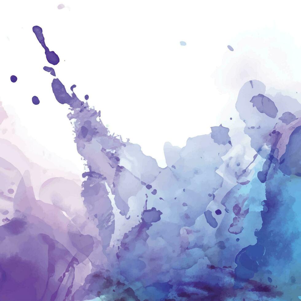 Watercolor splash stain background vector