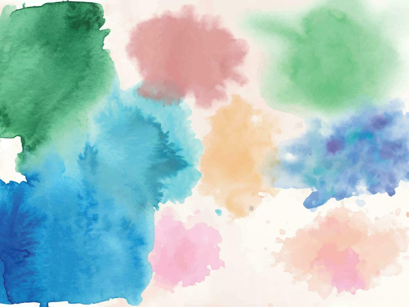 Watercolor splash stain background vector