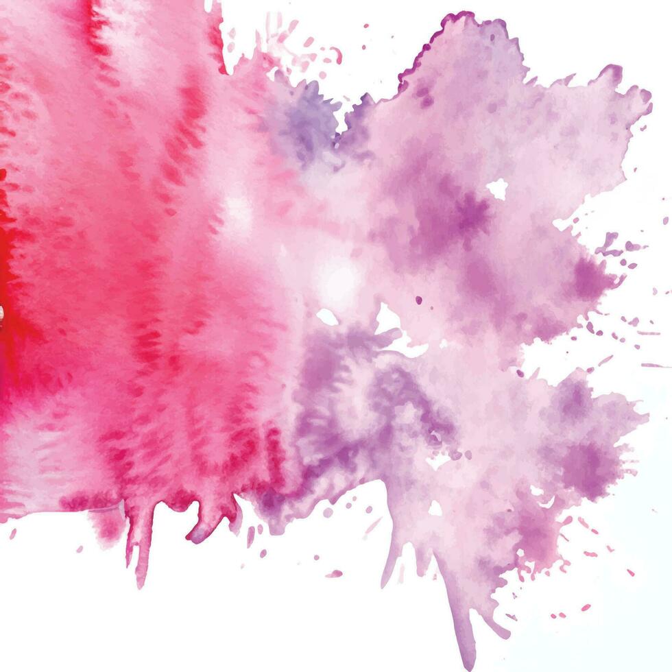 Watercolor splash stain background vector