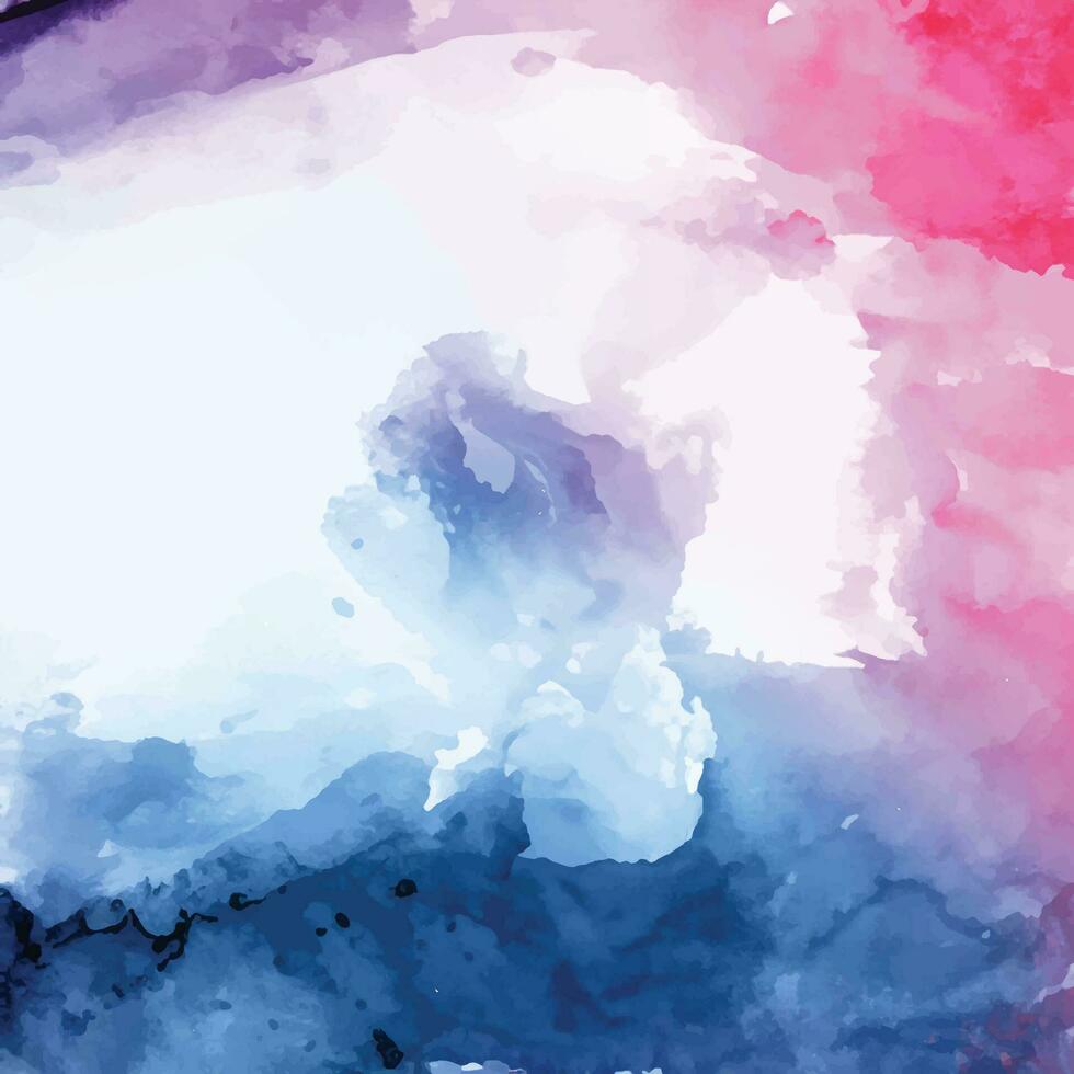 Watercolor splash stain background vector