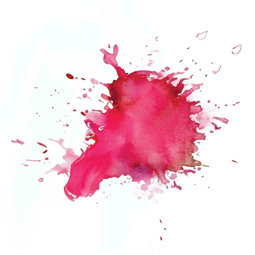 Watercolor splash stain background vector