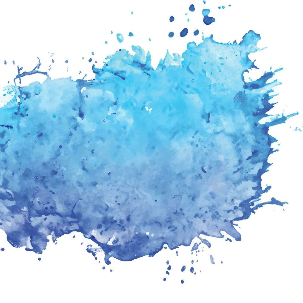 Watercolor splash stain background vector