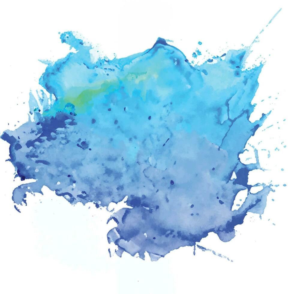 Watercolor splash stain background vector