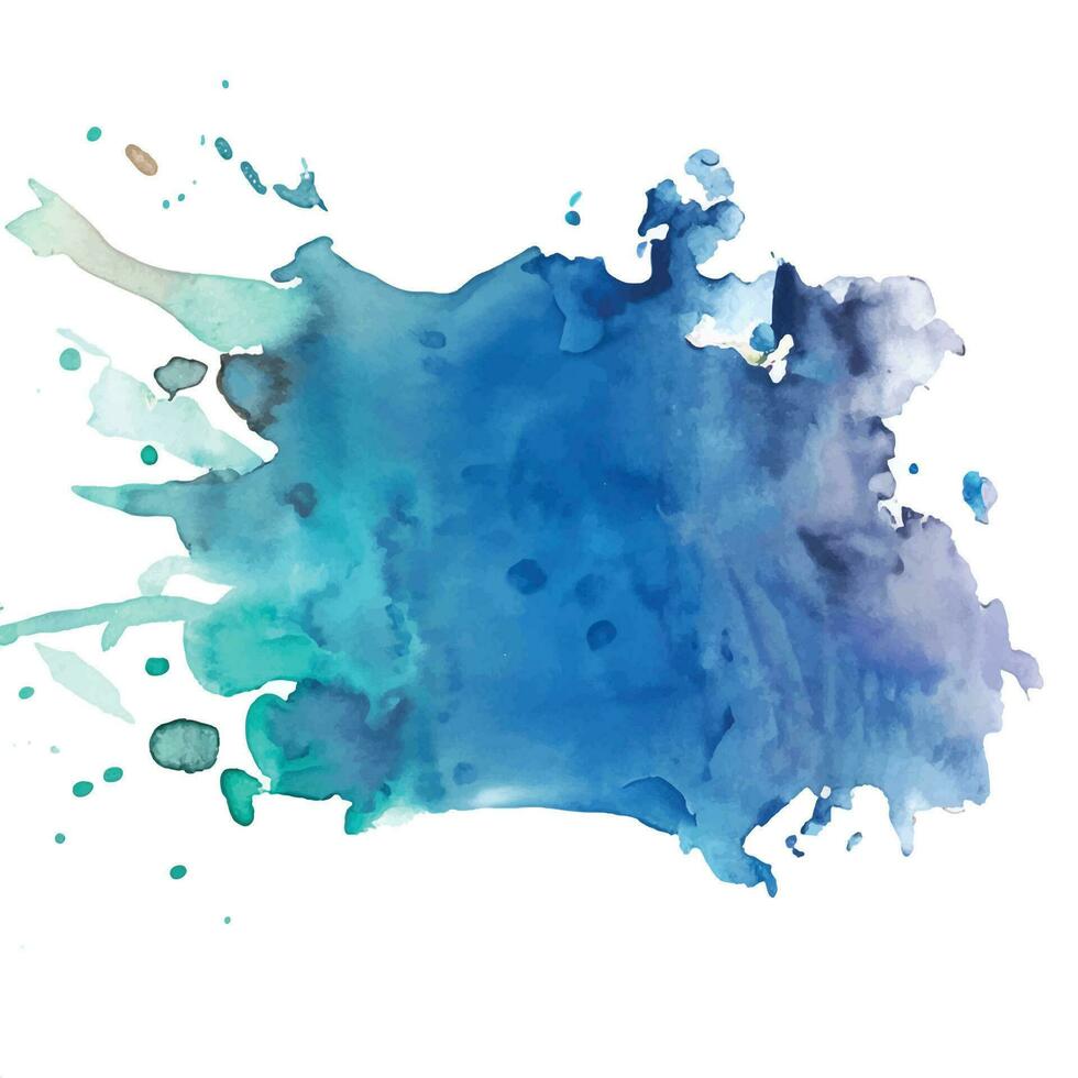 Watercolor splash stain background vector