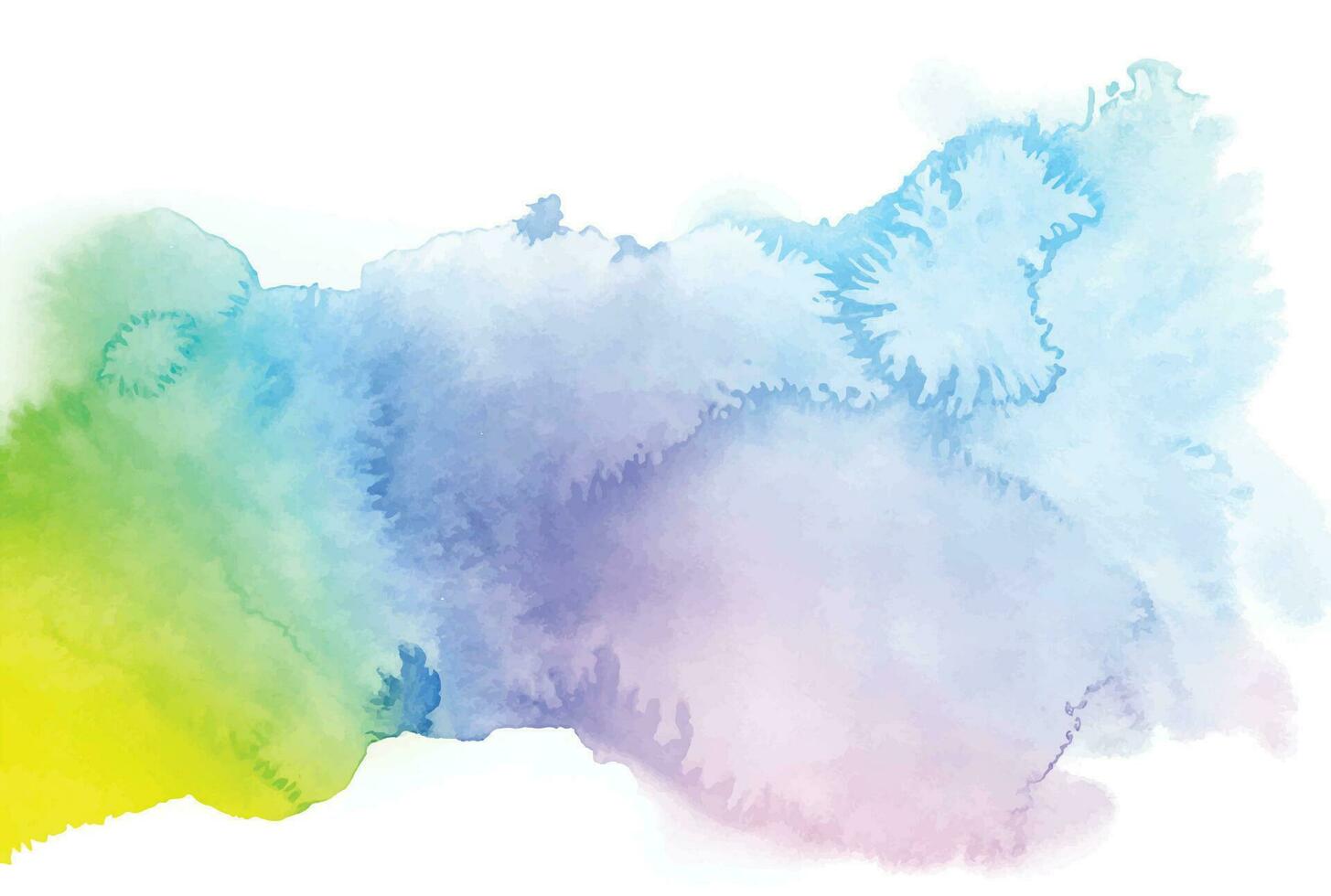 Watercolor splash stain background vector