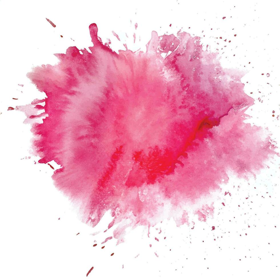 Watercolor splash stain background vector