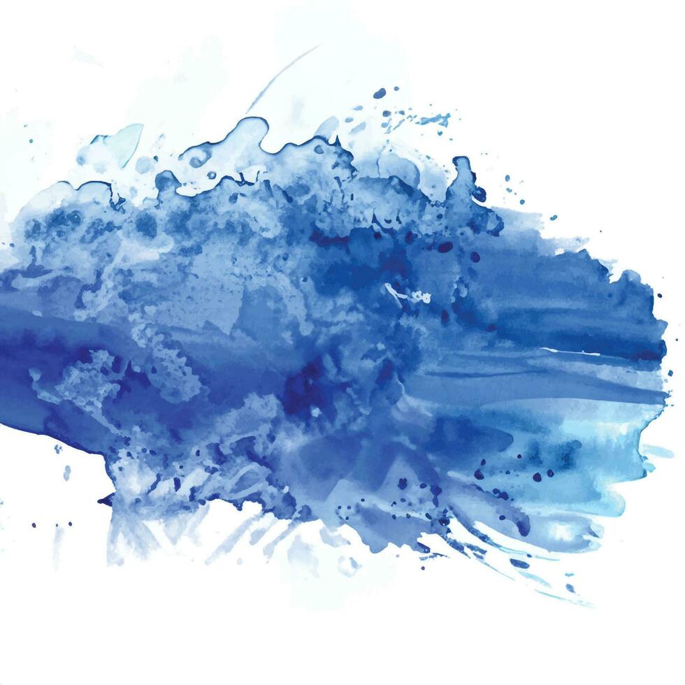 Watercolor splash stain background vector