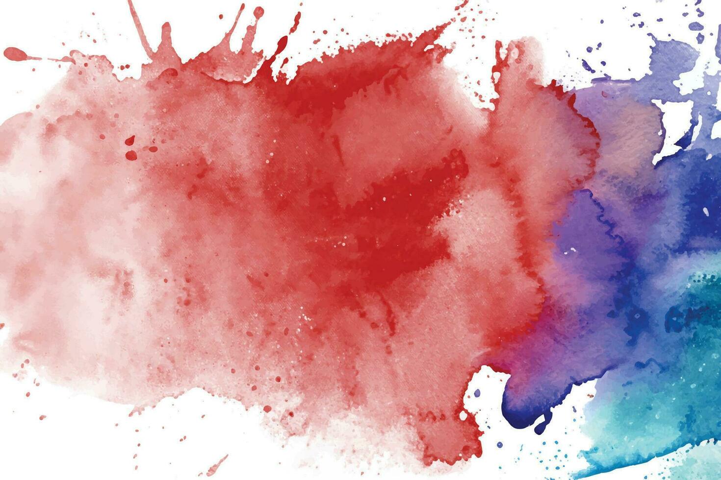 Watercolor splash stain background vector