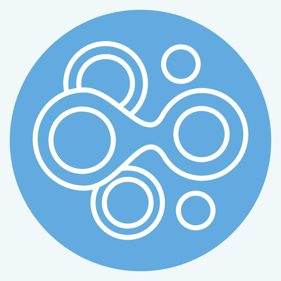 Icon Cells. related to Biochemistry symbol. blue eyes style. simple design editable. simple illustration vector
