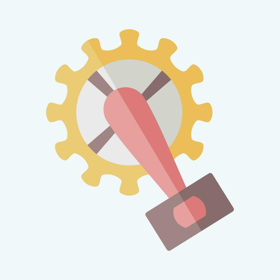 Icon Pedal related to Bicycle symbol. flat style. simple design editable. simple illustration vector