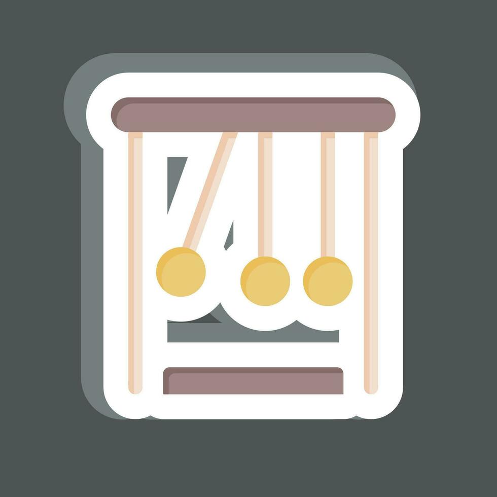 Sticker Physic. related to Biochemistry symbol. simple design editable. simple illustration vector