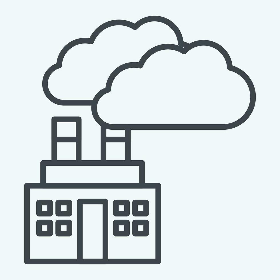 Icon Carbon Dioxide. related to Biochemistry symbol. line style. simple design editable. simple illustration vector