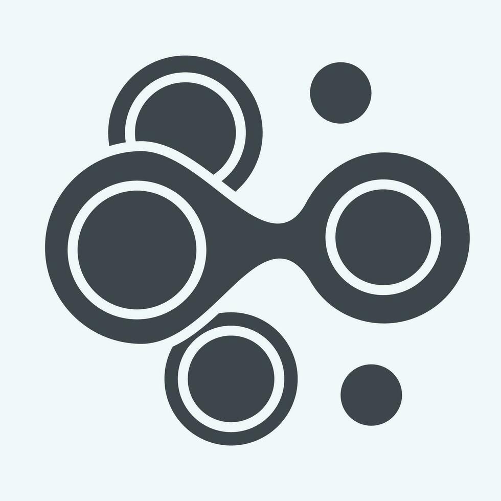 Icon Cells. related to Biochemistry symbol. glyph style. simple design editable. simple illustration vector