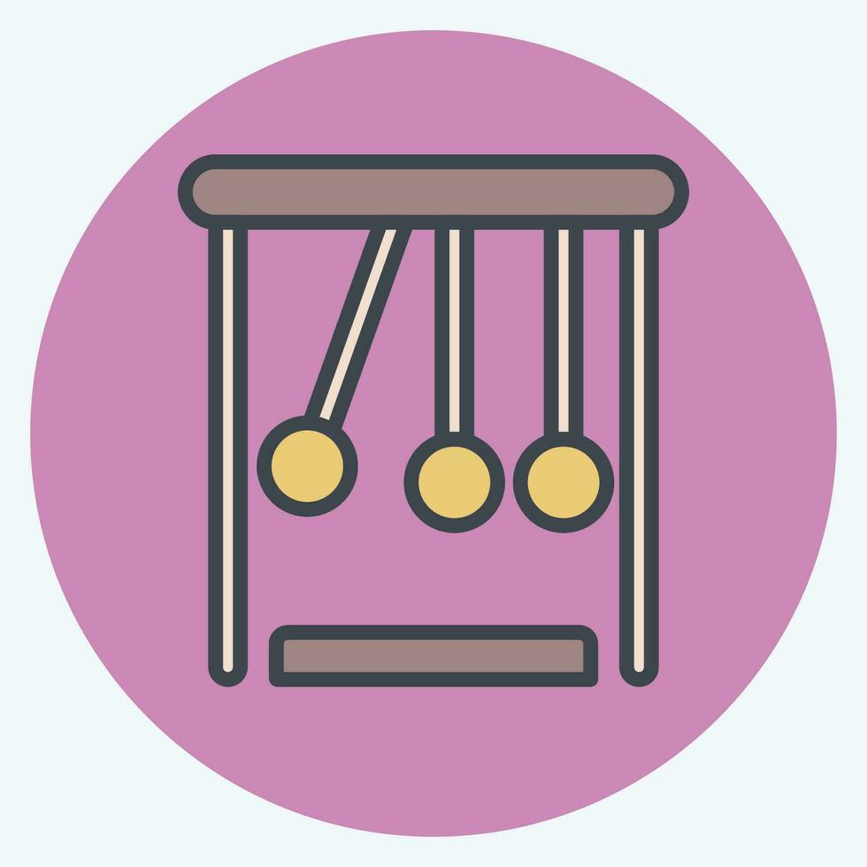 Icon Physic. related to Biochemistry symbol. color mate style. simple design editable. simple illustration vector