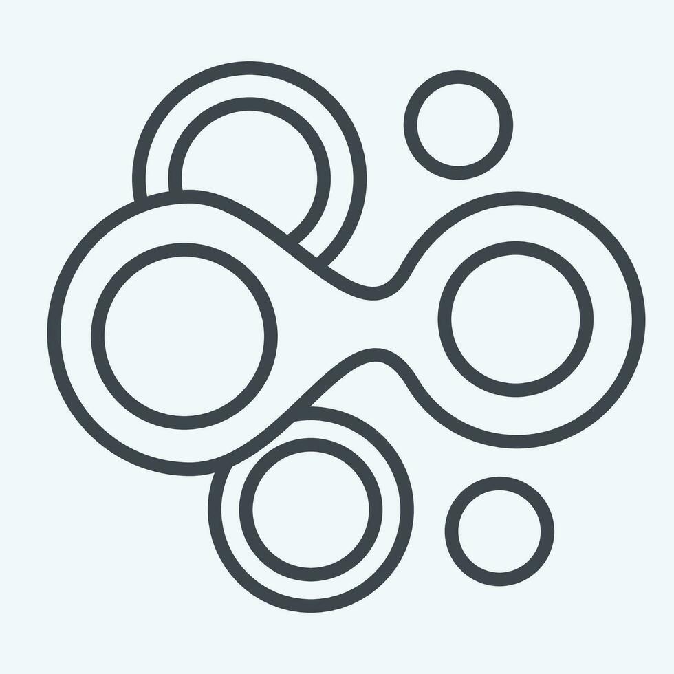Icon Cells. related to Biochemistry symbol. line style. simple design editable. simple illustration vector