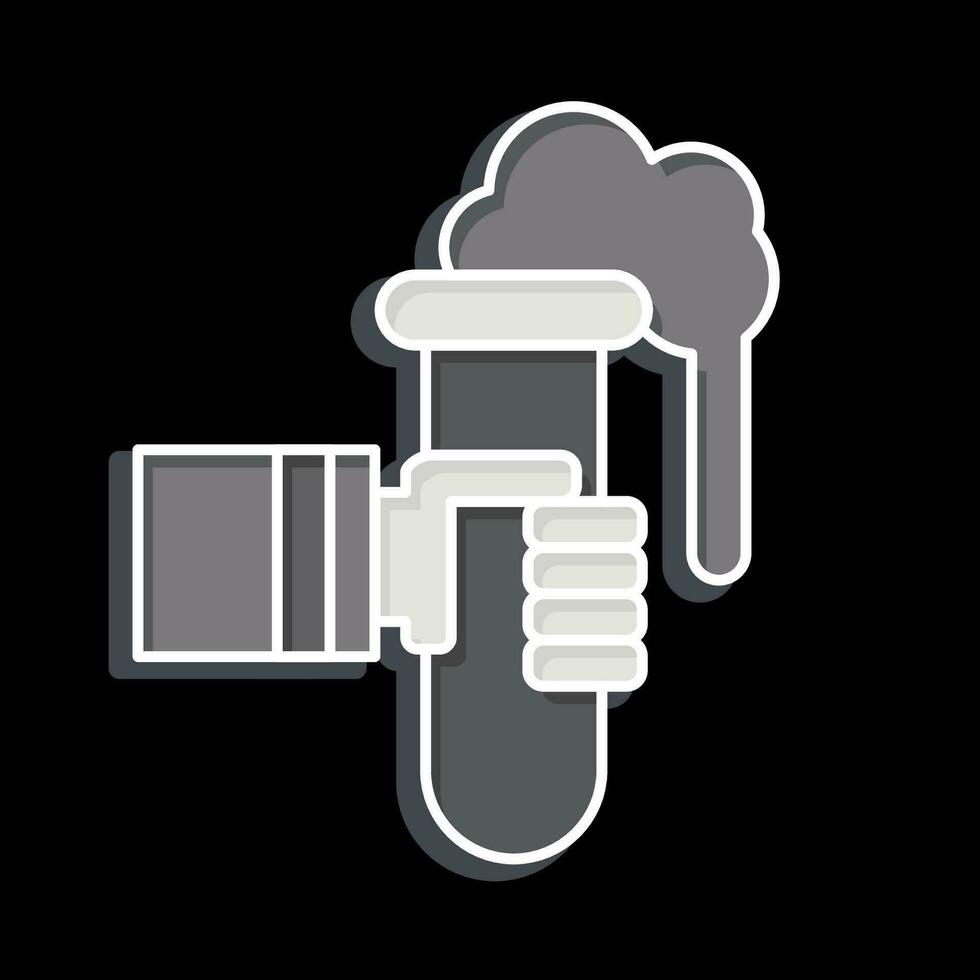 Icon Biochemical Research. related to Biochemistry symbol. glossy style. simple design editable. simple illustration vector
