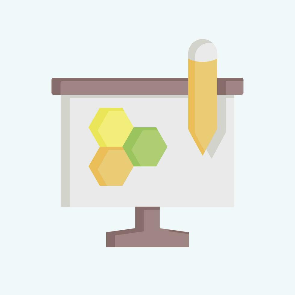 Icon Theory. related to Biochemistry symbol. flat style. simple design editable. simple illustration vector