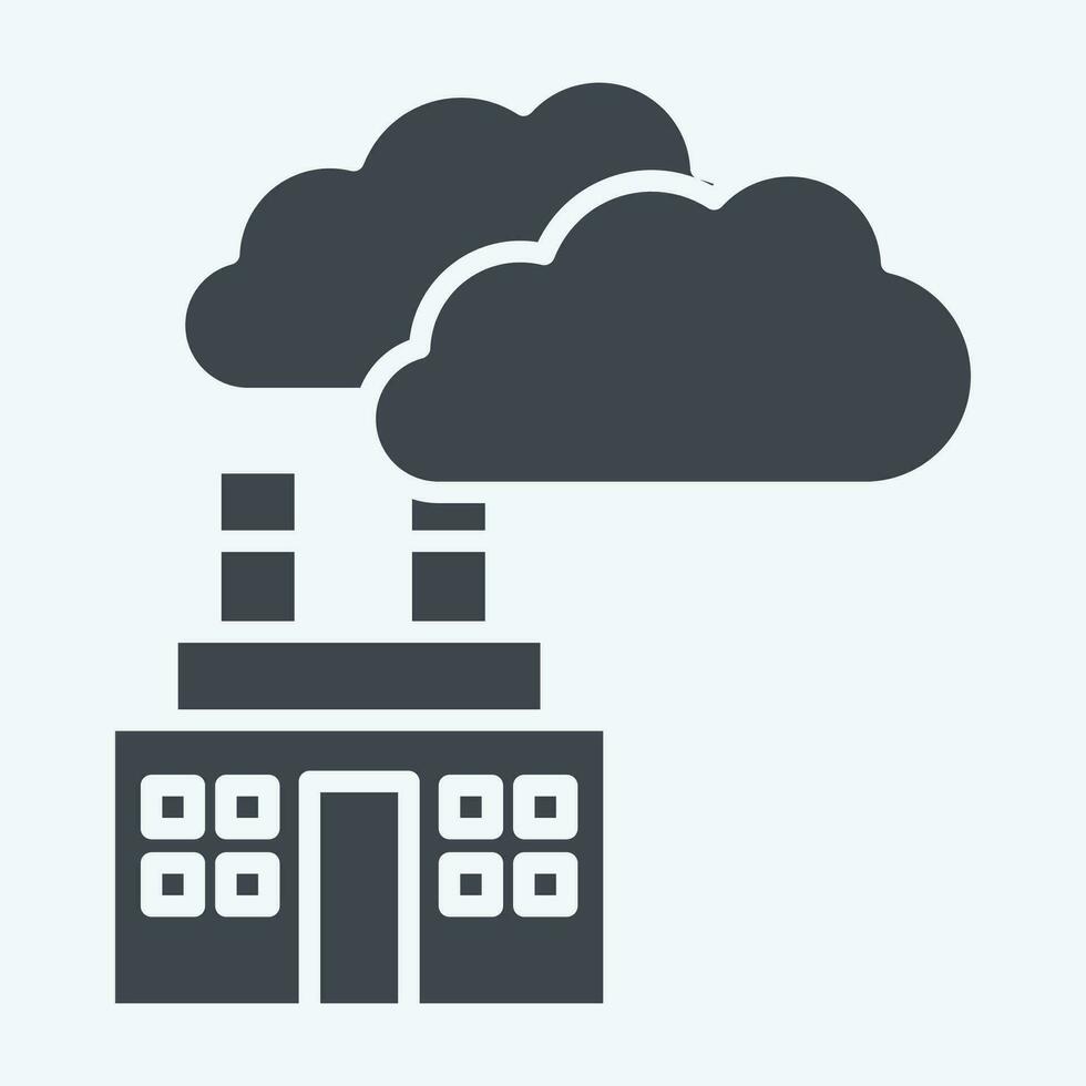 Icon Carbon Dioxide. related to Biochemistry symbol. glyph style. simple design editable. simple illustration vector