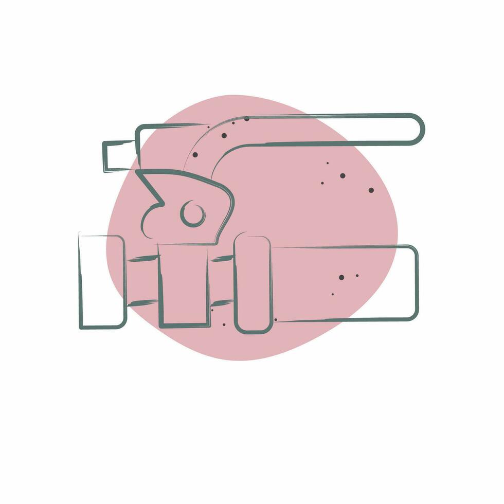 Icon Brake related to Bicycle symbol. Color Spot Style. simple design editable. simple illustration vector