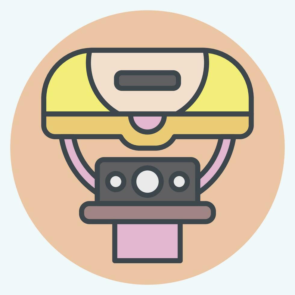 Icon Light related to Bicycle symbol. color mate style. simple design editable. simple illustration vector