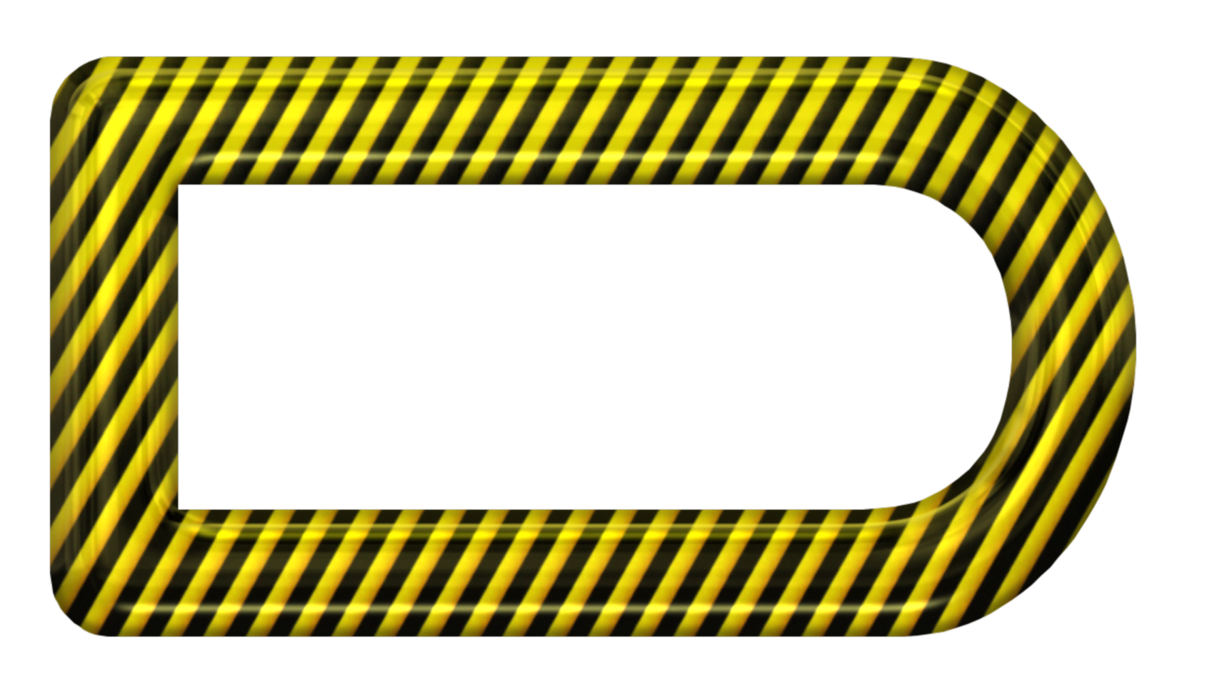 Yellow black danger alphabet png