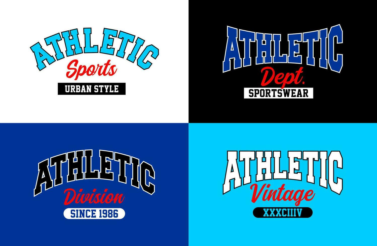 Athletic typography design, urban style, for t-shirt, posters, labels, etc. vector design