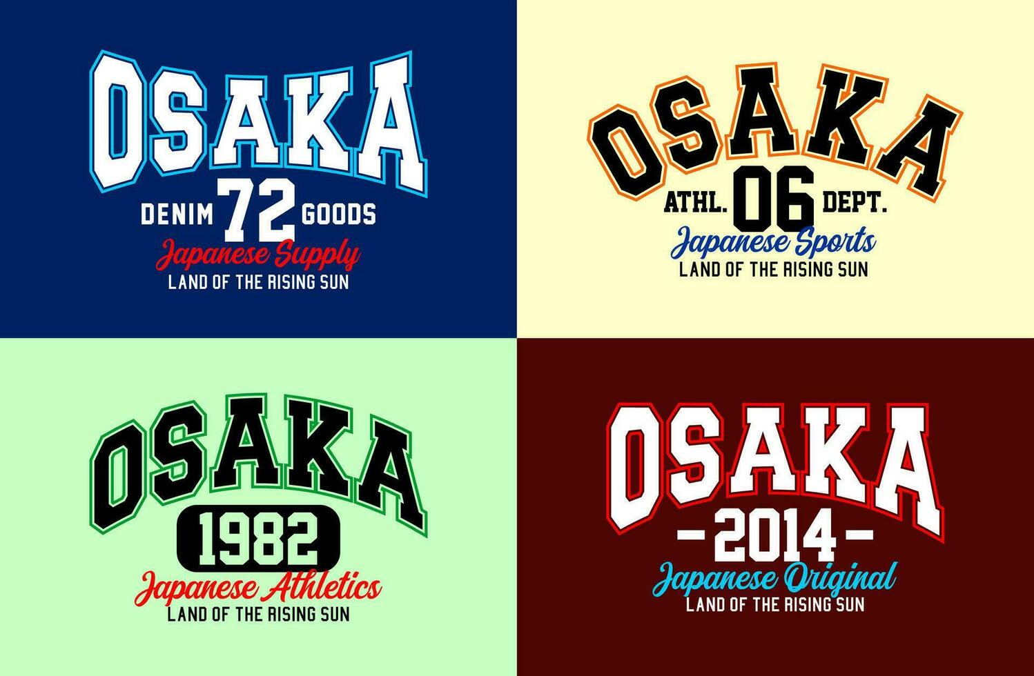 Osaka typography design, urban style, for t-shirt, posters, labels, etc. vector design