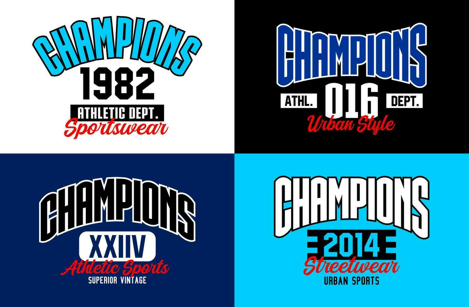 Champions typography design, urban style, for t-shirt, posters, labels, etc. vector design