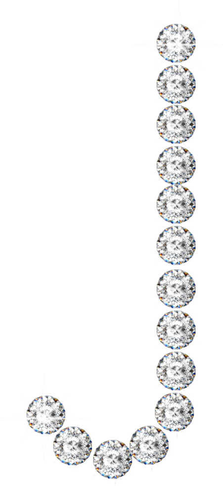 Diamond bling alphabet png