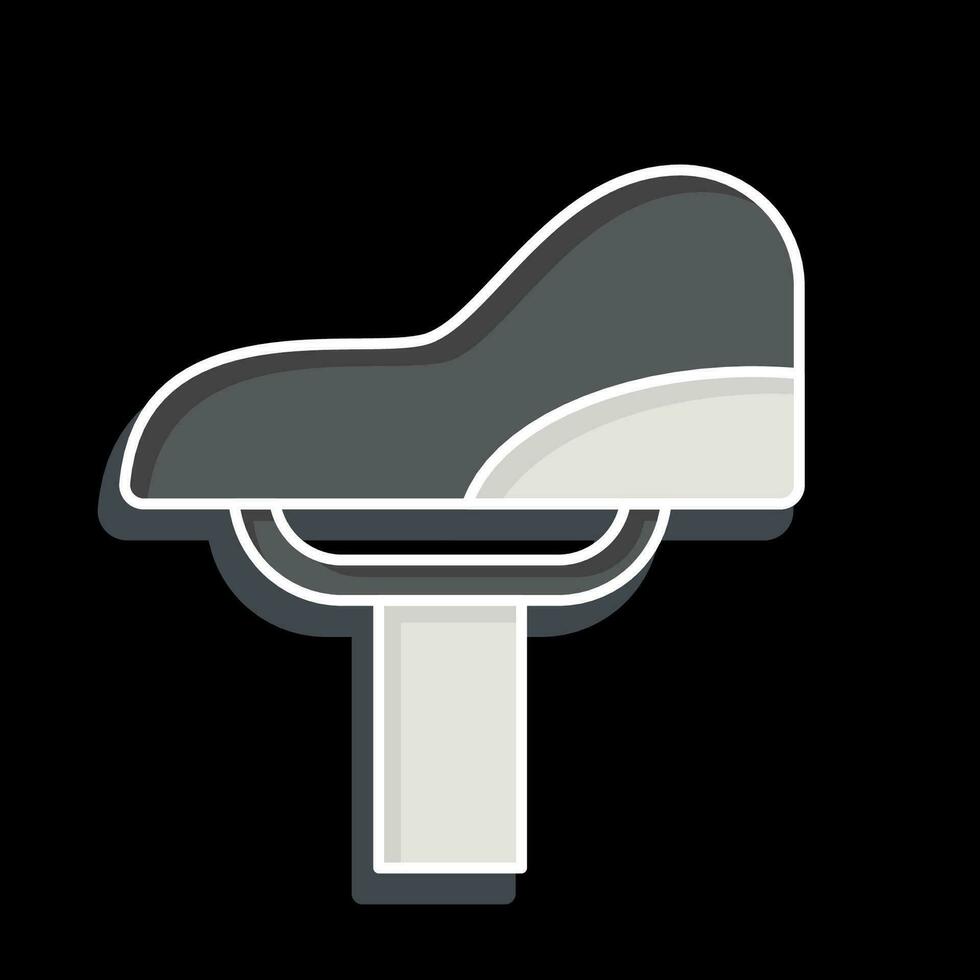 Icon Saddle related to Bicycle symbol. glossy style. simple design editable. simple illustration vector