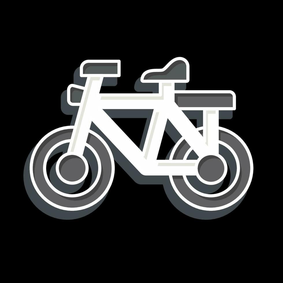 Icon Bicycle related to Bicycle symbol. glossy style. simple design editable. simple illustration vector