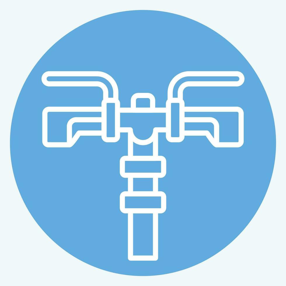 Icon Grip related to Bicycle symbol. blue eyes style. simple design editable. simple illustration vector