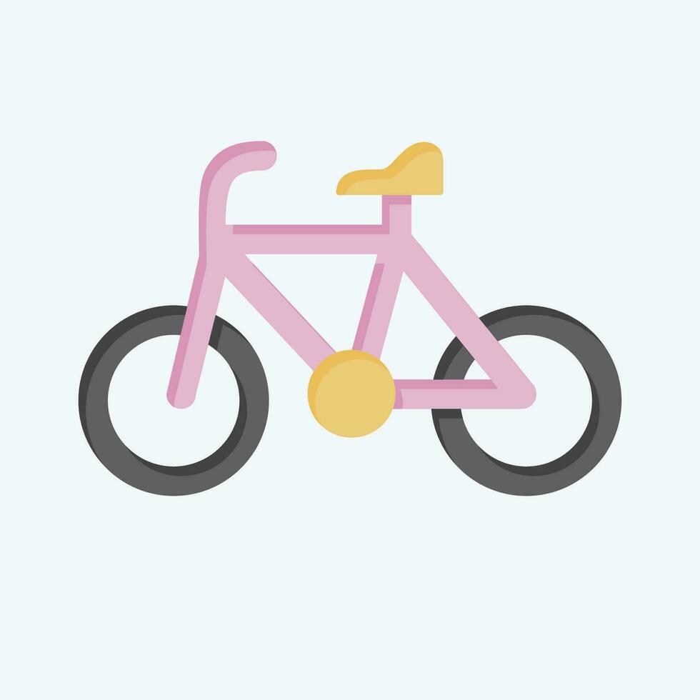 Icon Bike related to Bicycle symbol. flat style. simple design editable. simple illustration vector