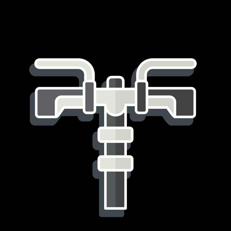 Icon Grip related to Bicycle symbol. glossy style. simple design editable. simple illustration vector