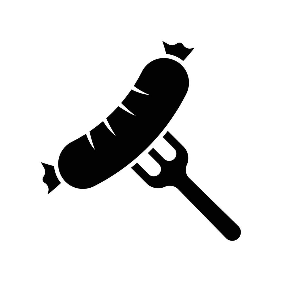 sausage icon vector design template simple and clean