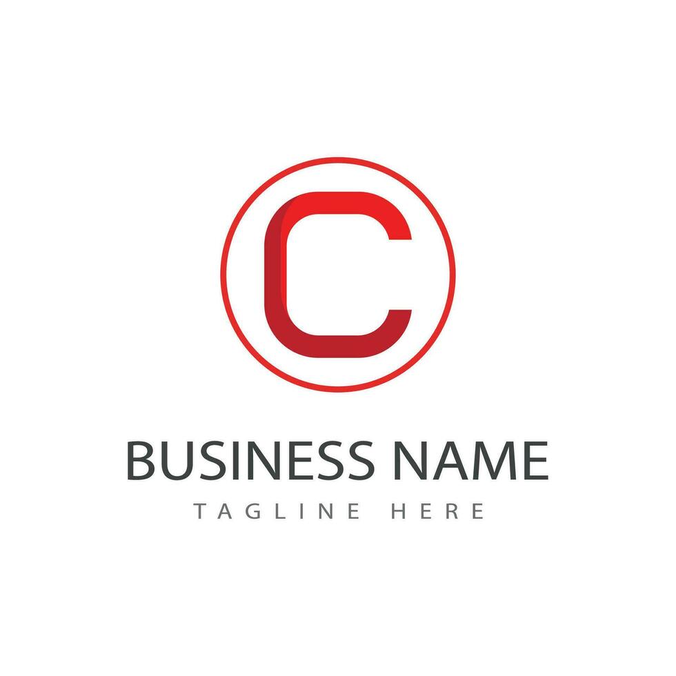 C letter logo template vector element business and symbol