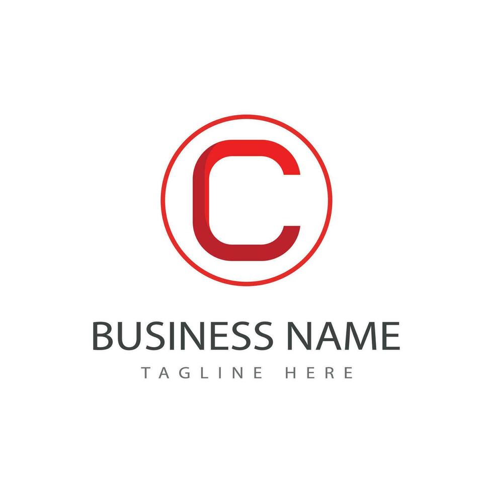 C letter logo template vector element business and symbol
