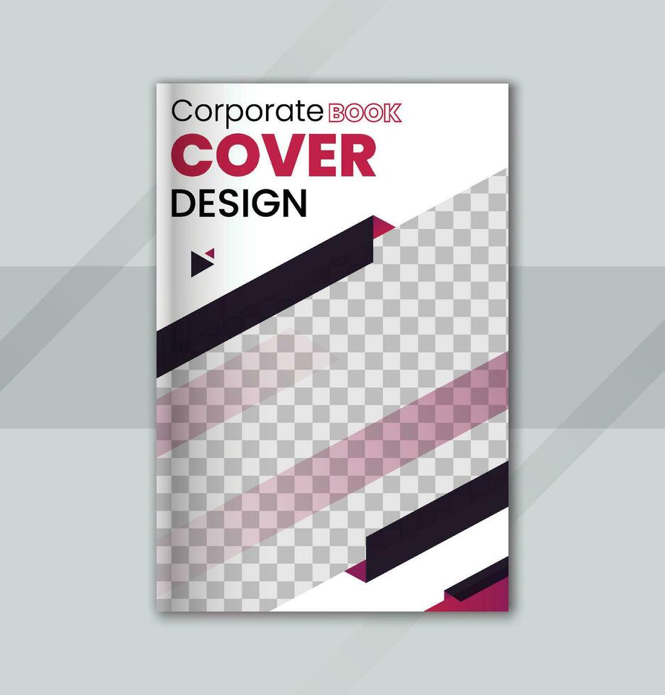 modern Book cover design vector template, A4 size book cover template for annual report, magazine, booklet, Template vector design for Brochure, Easy to use.