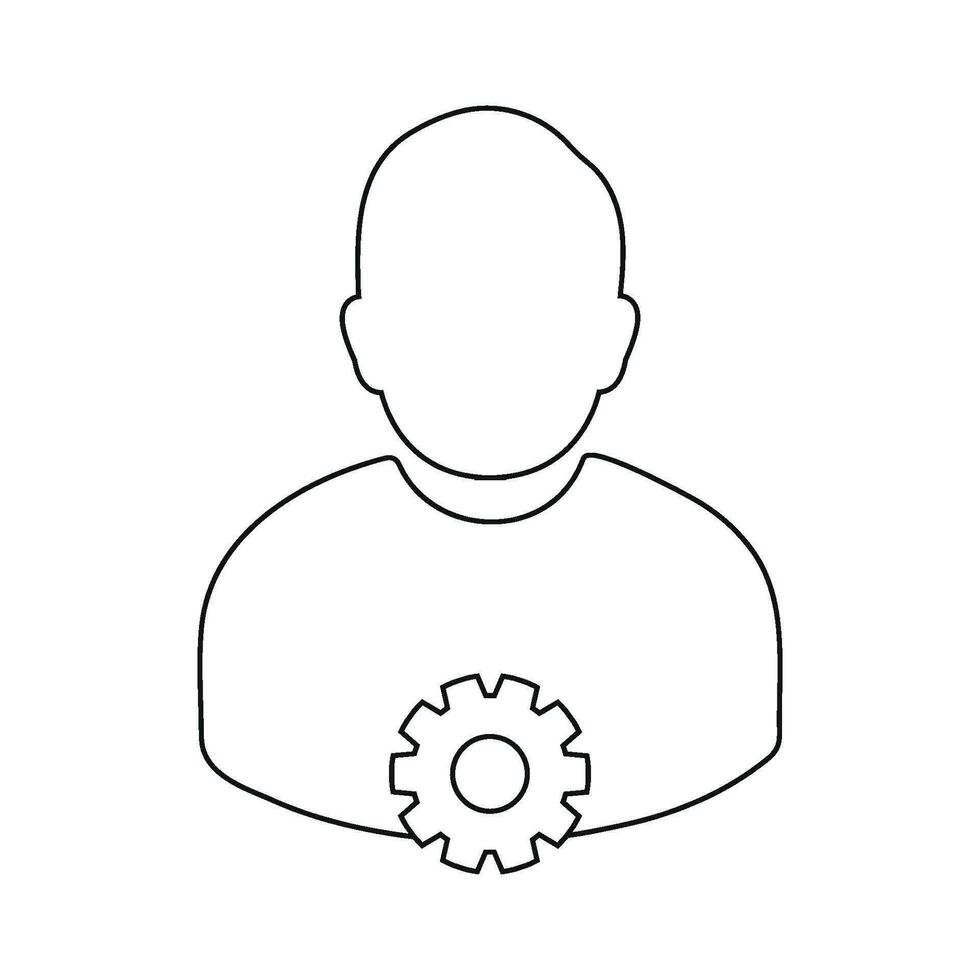 Account Security line Icon. Vector EPS.