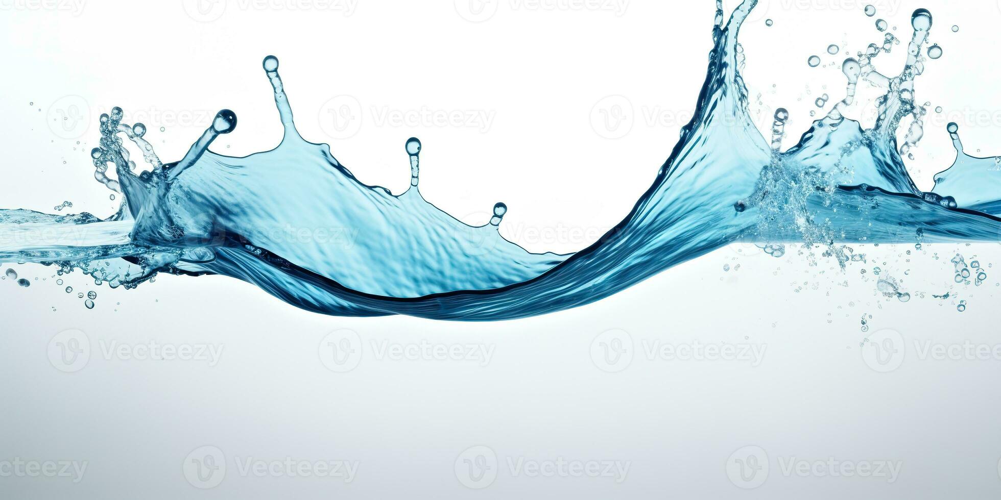 AI Generated. AI Generative. Fresh water splash drop bubble clean sea ocean photo