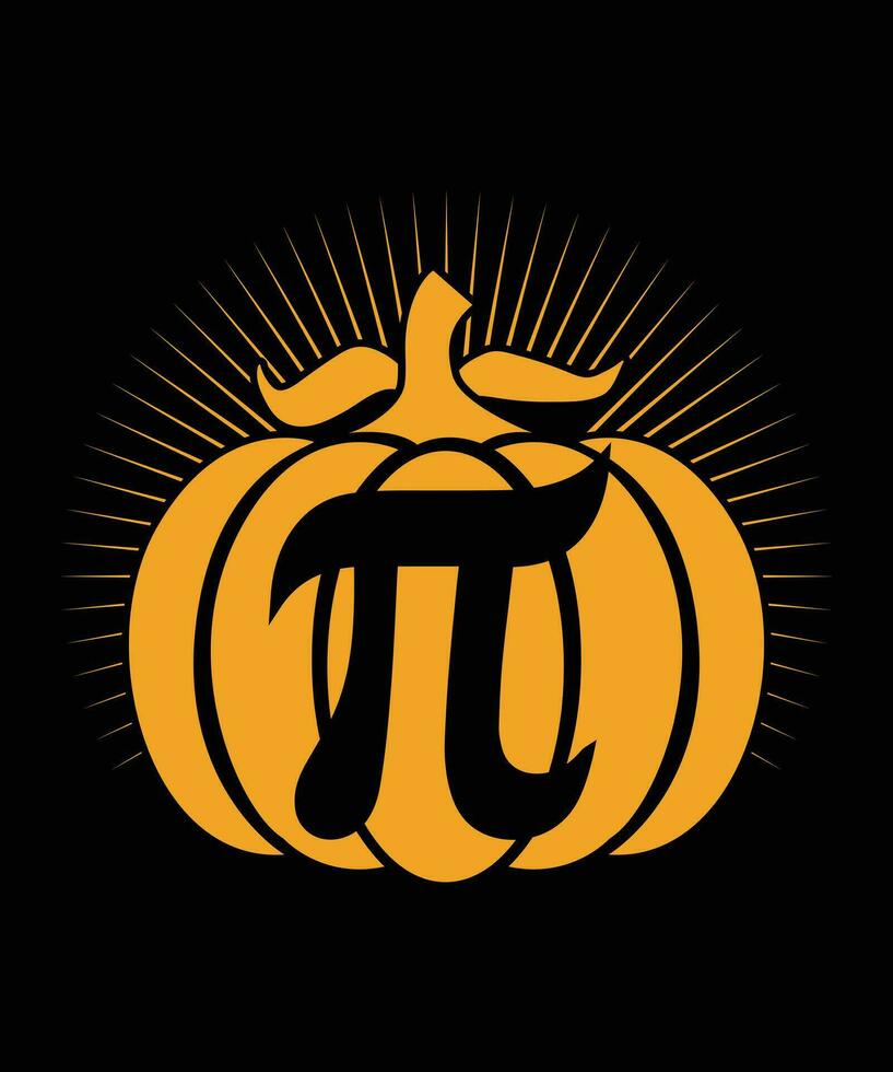 PUMKIN PIE TSHIRT DESIGN vector