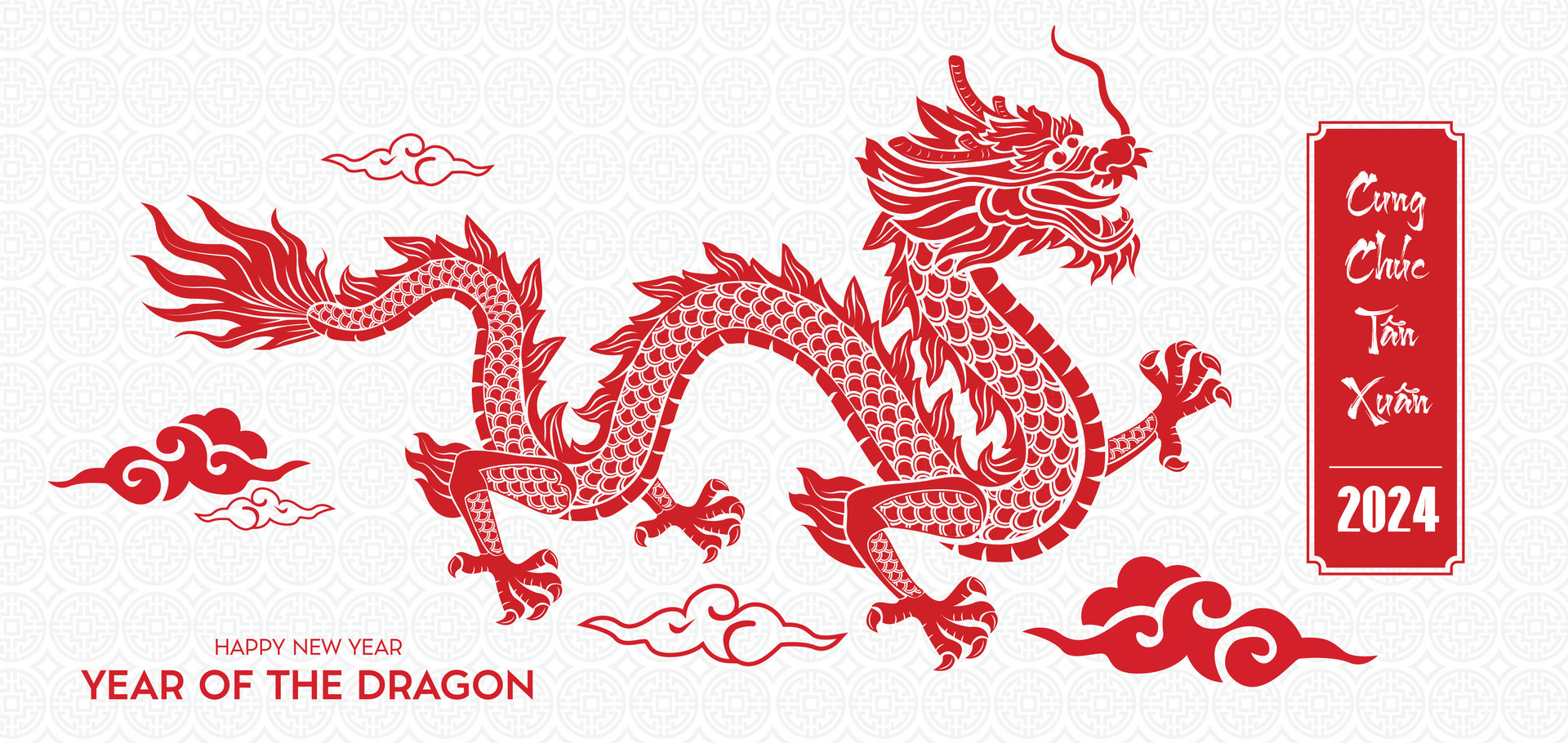 Vietnamese New Year Giap Thin 2024, Dragon of New year. Chinese new