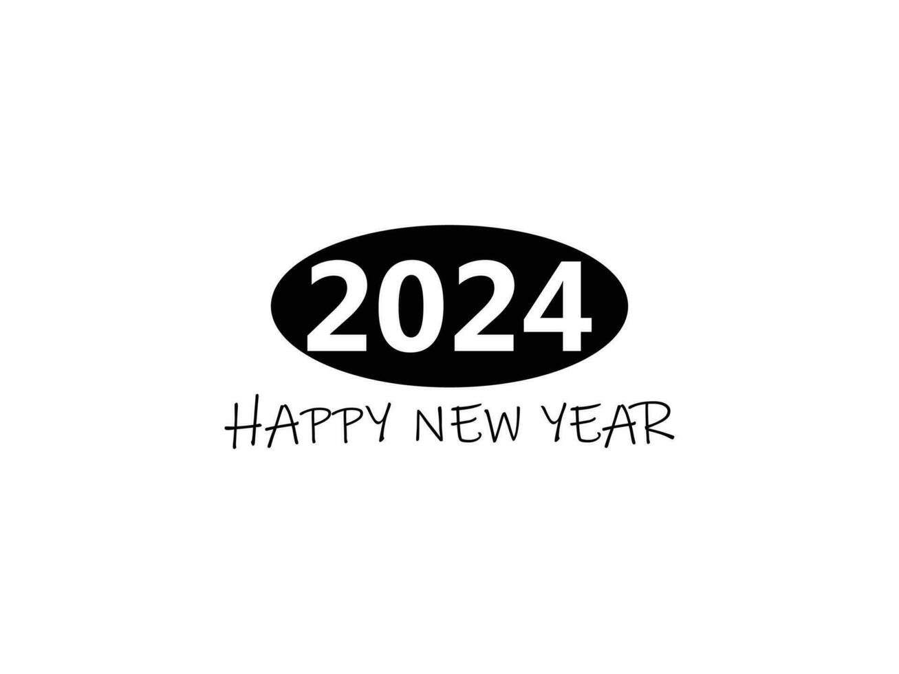 Happy new year 2024 vector design